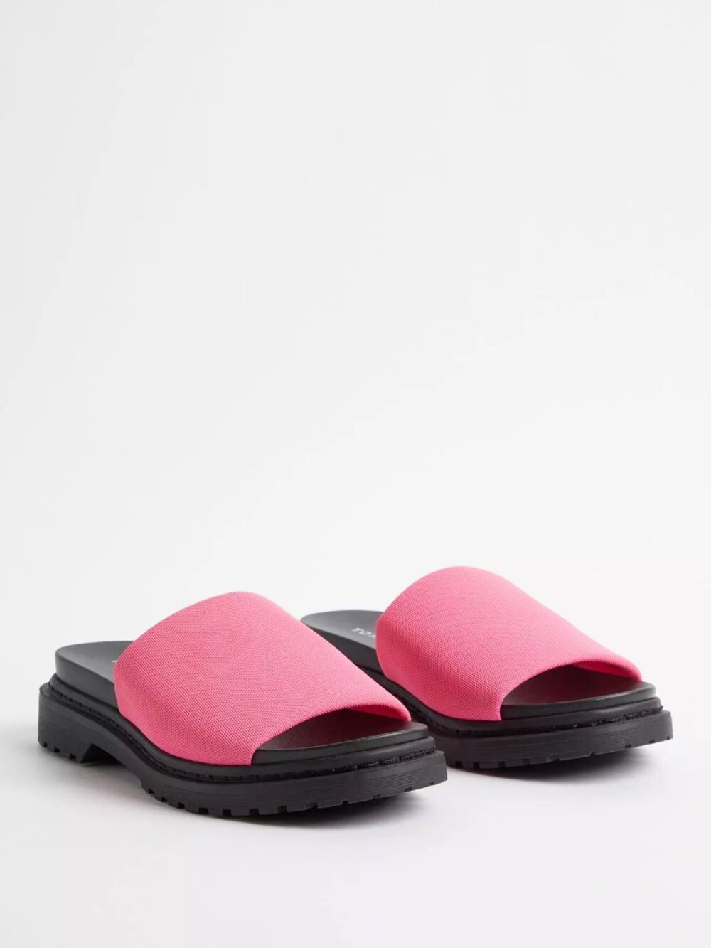 Torrid Pink Chunky Platform Sandals Extra Wide WW Size 7 NIB